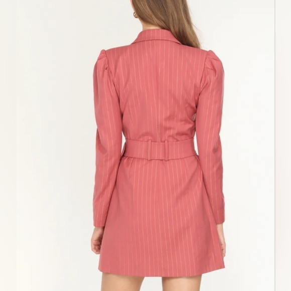 Adelyn Rae Kayla Pinstripe Blazer Dress - Picture 5 of 14